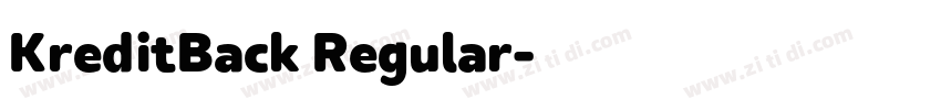 KreditBack Regular字体转换